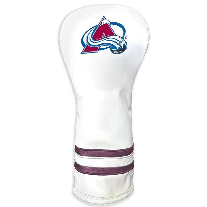 Colorado Avalanche Vintage White Printed Fairway Headcover
