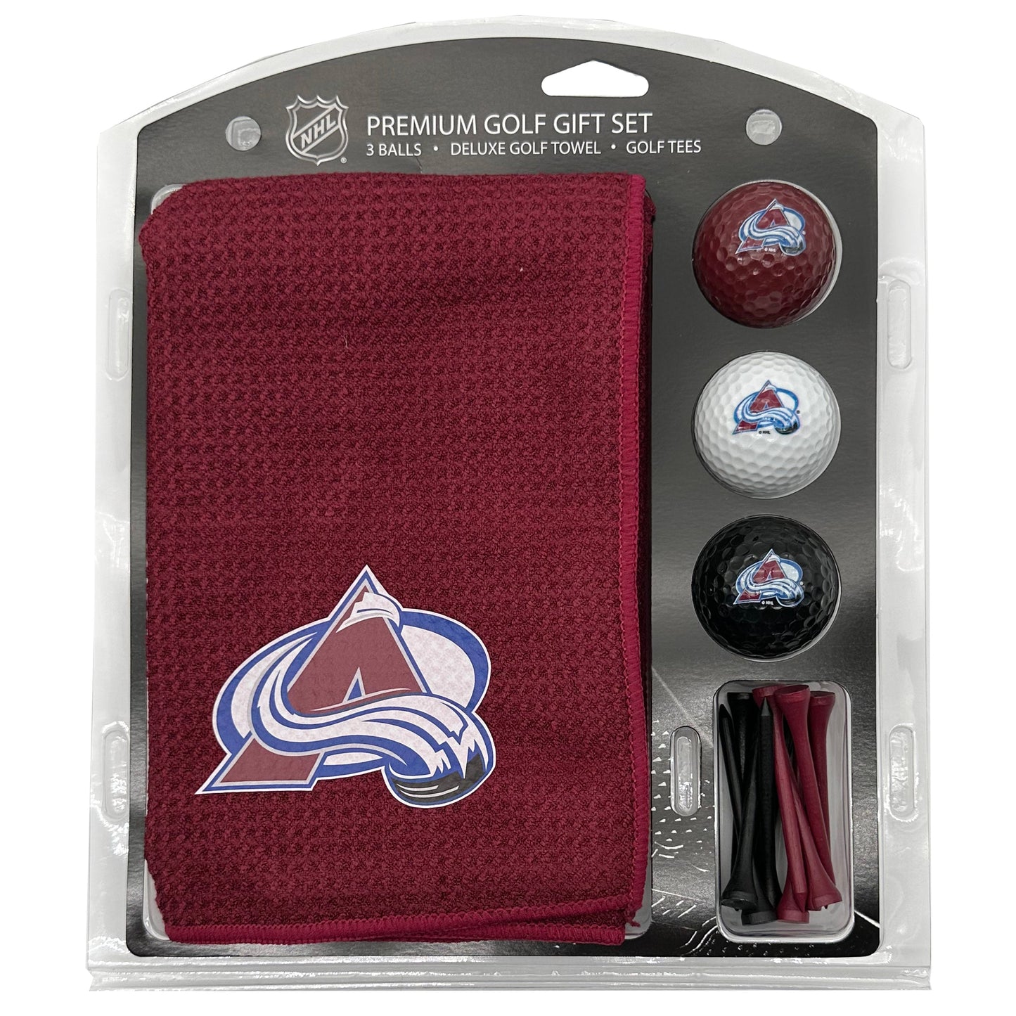 Colorado Avalanche Microfiber Towel Golf Gift Set - Club Rehab