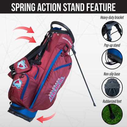 Colorado Avalanche Fairway Stand Bag - Image 5 - Club Rehab