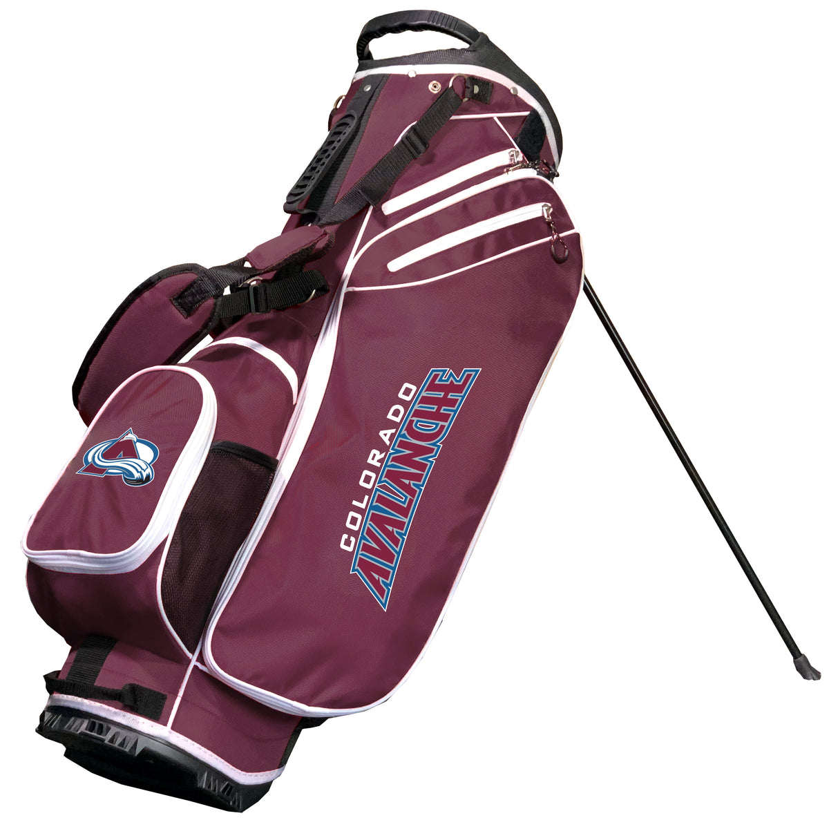Colorado Avalanche Birdie stand golf bag, Maroon color