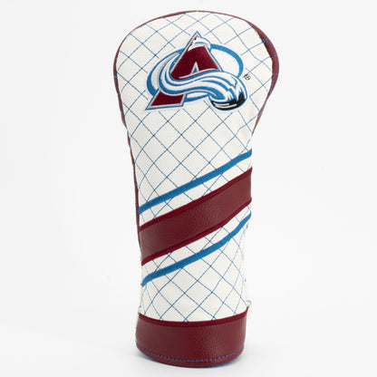 Colorado Avalanche Striped Fairway quilted headcover, front view