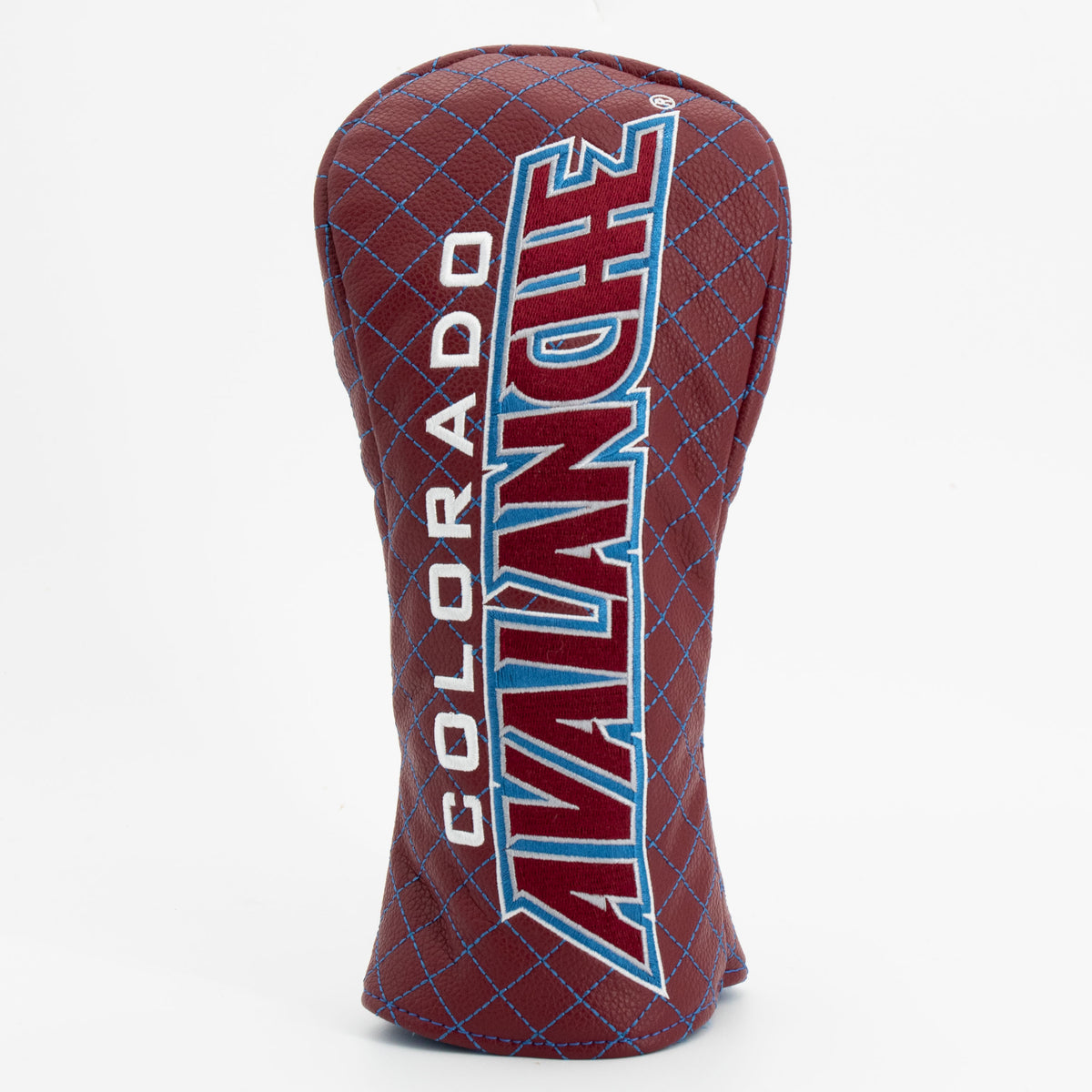 Colorado Avalanche Solid Fairway quilted headcover, front view
