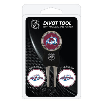 Colorado Avalanche Pitchgabel + 3 Ballmarker
