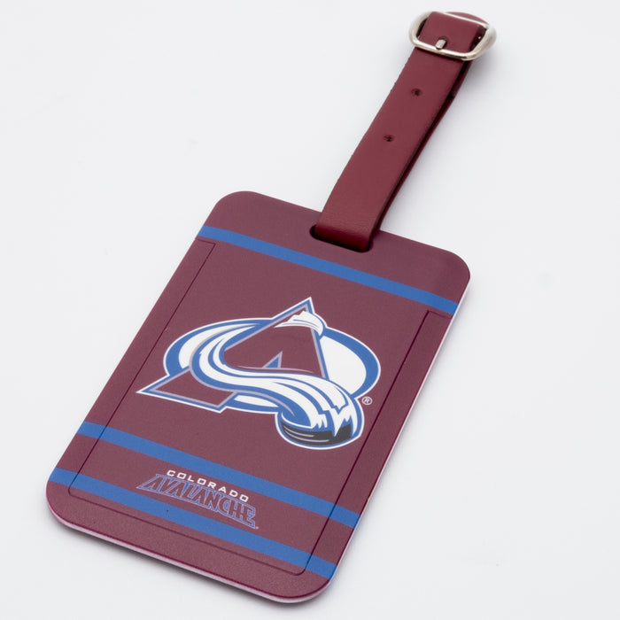 Colorado Avalanche plastic golf bag tag by Team Golf, product photo 1