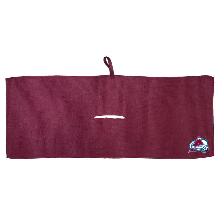 Colorado Avalanche 16 x 40 microfiber golf towel with team logo