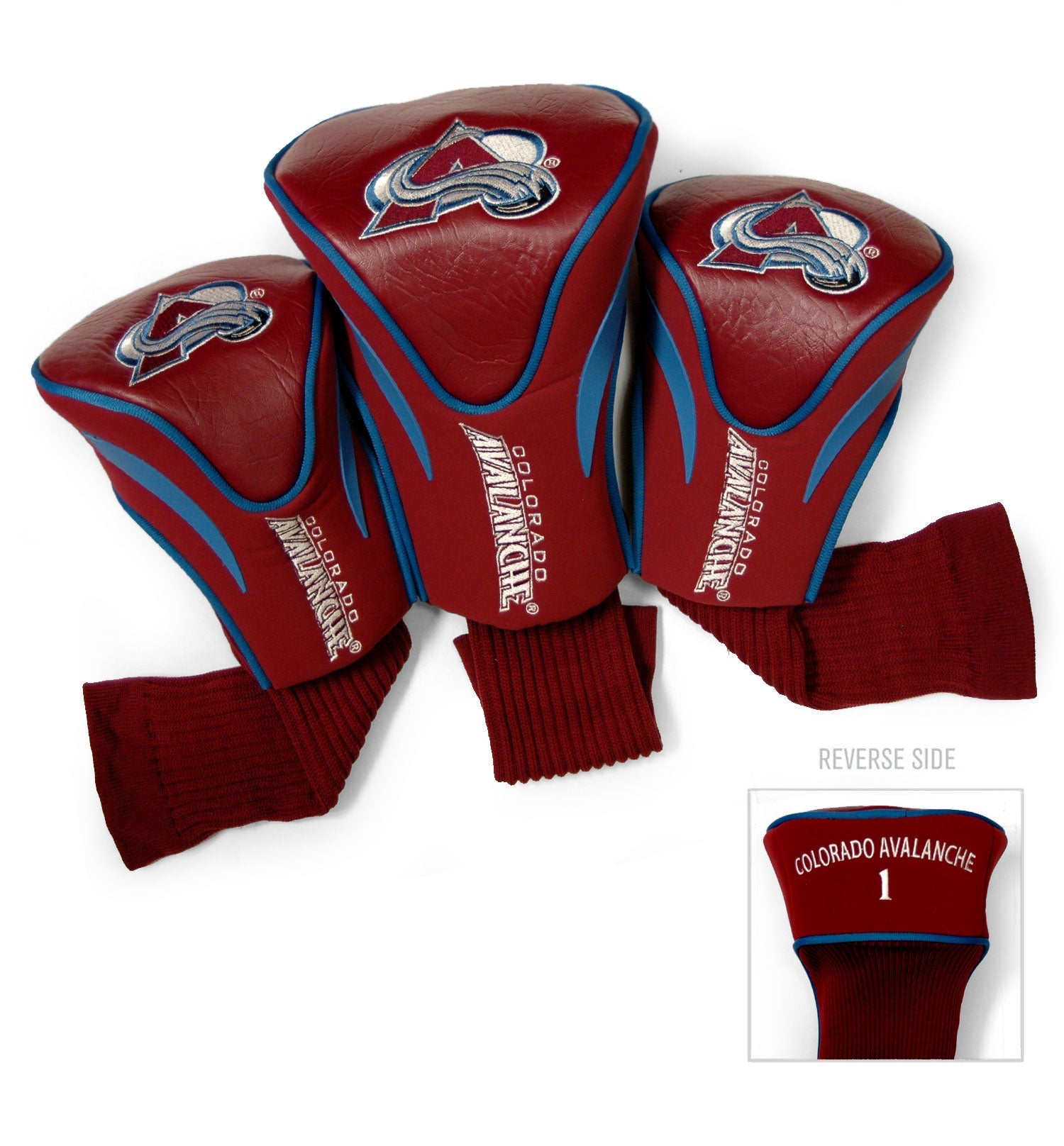 Colorado Avalanche 3 Pack Contour Sock Headcovers - Club Rehab