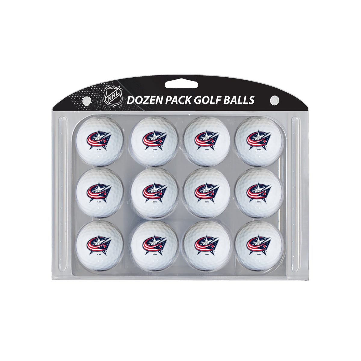 Columbus Blue Jackets logo golf balls, 12 pack