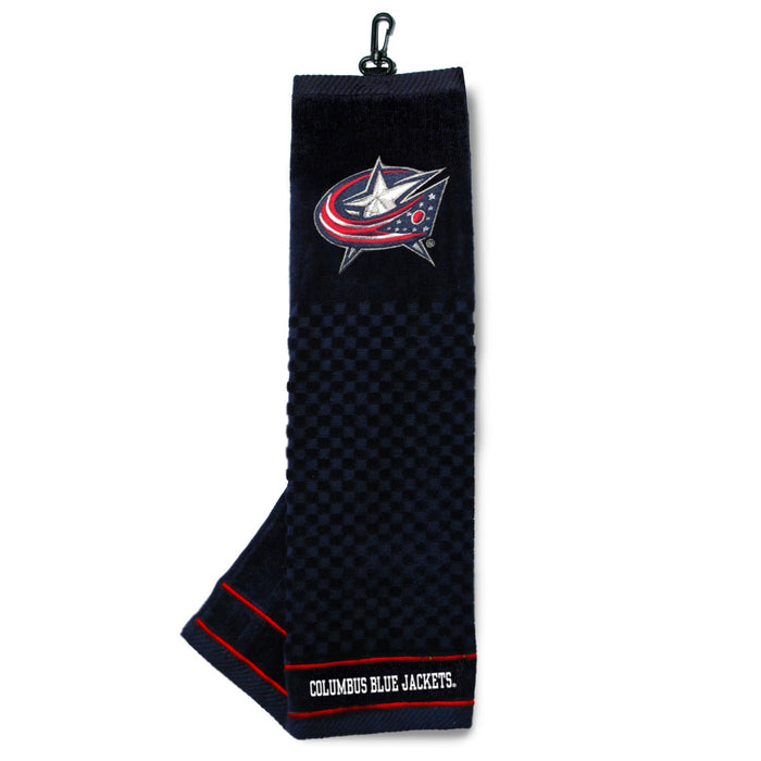 Columbus Blue Jackets embroidered golf towel