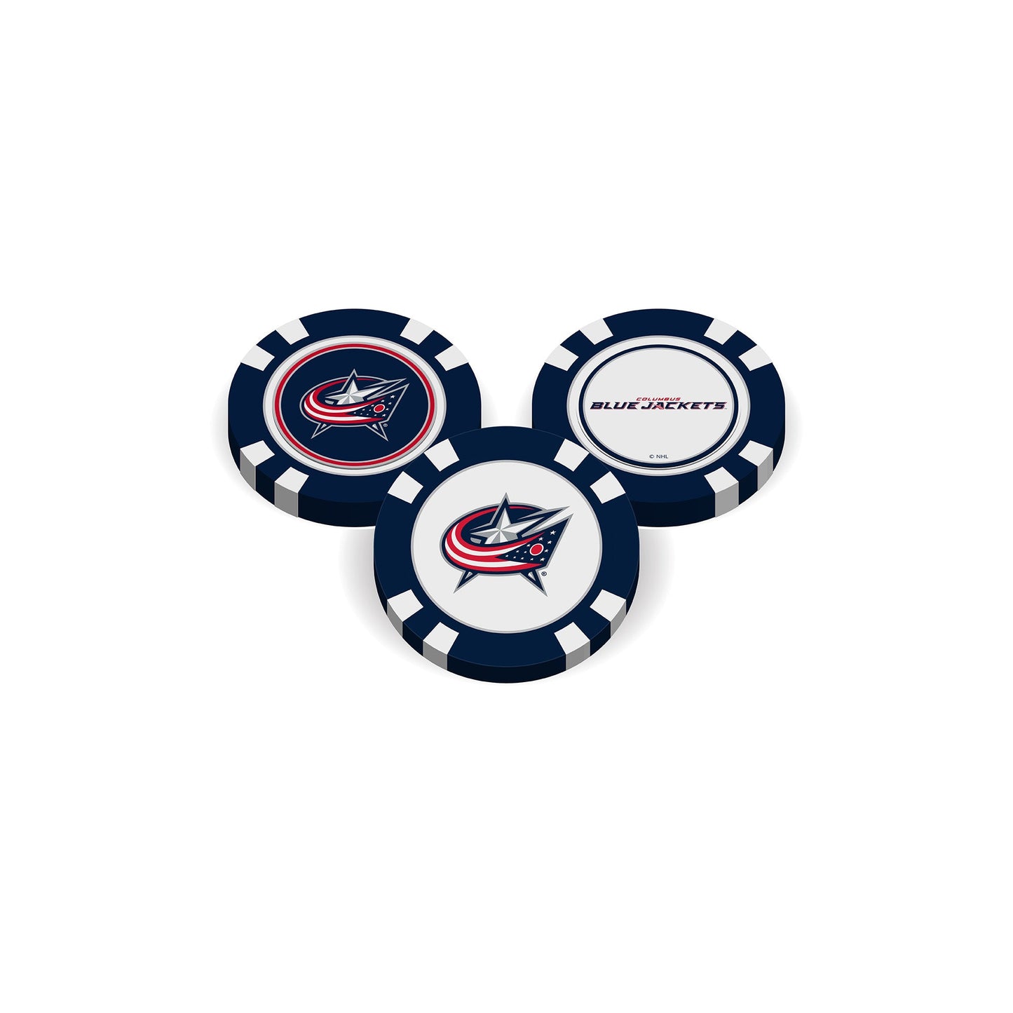 Columbus Blue Jackets Golf Chip Ball Marker - Club Rehab