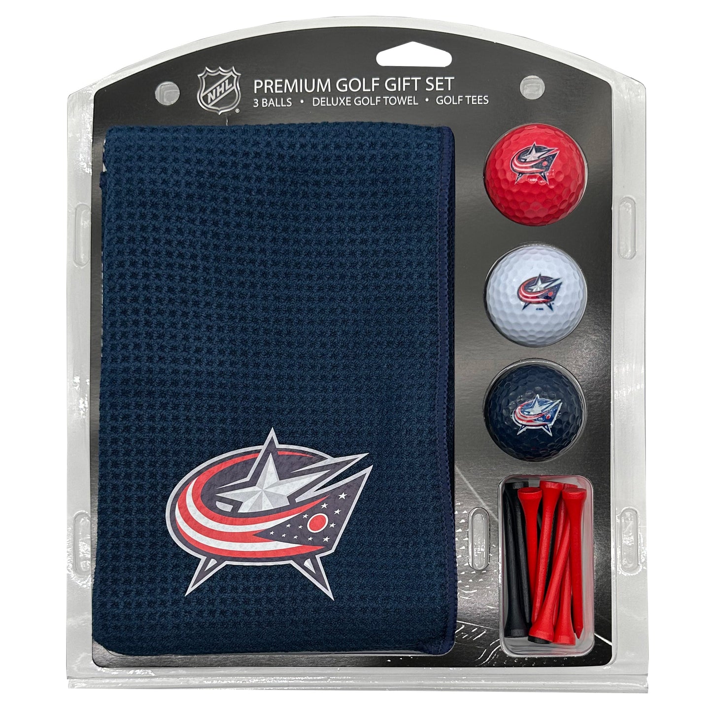 Columbus Blue Jackets Microfiber Towel Golf Gift Set - Club Rehab
