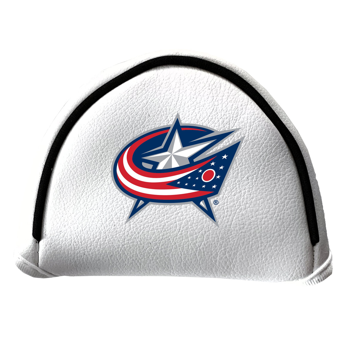 Columbus Blue Jackets Vintage White Printed Mallet Putter Headcover