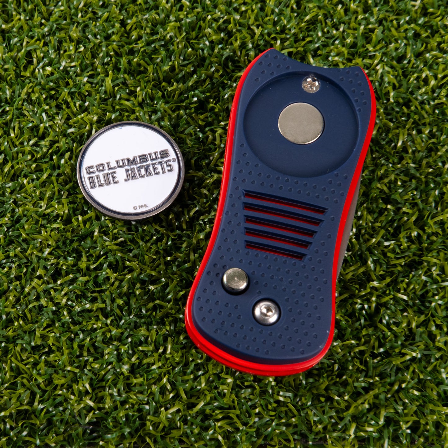 Columbus Blue Jackets Switchblade Divot Tool - Image 3 - Club Rehab
