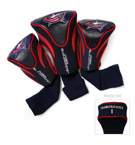 Columbus Blue Jackets 3 Pack Contour Sock Headcovers - Club Rehab