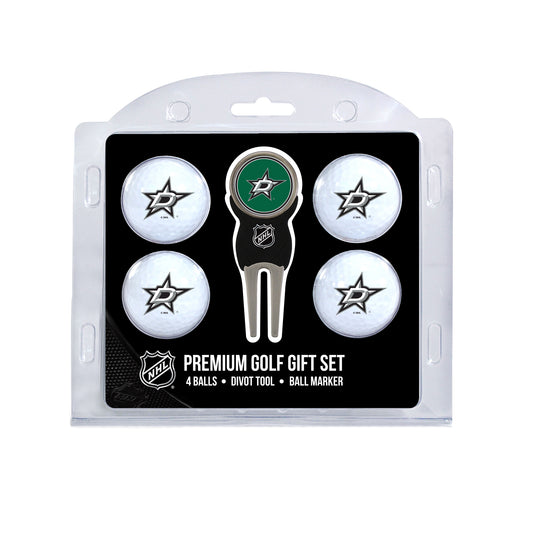 Dallas Stars four ball golf gift set with divot tool and ball marker