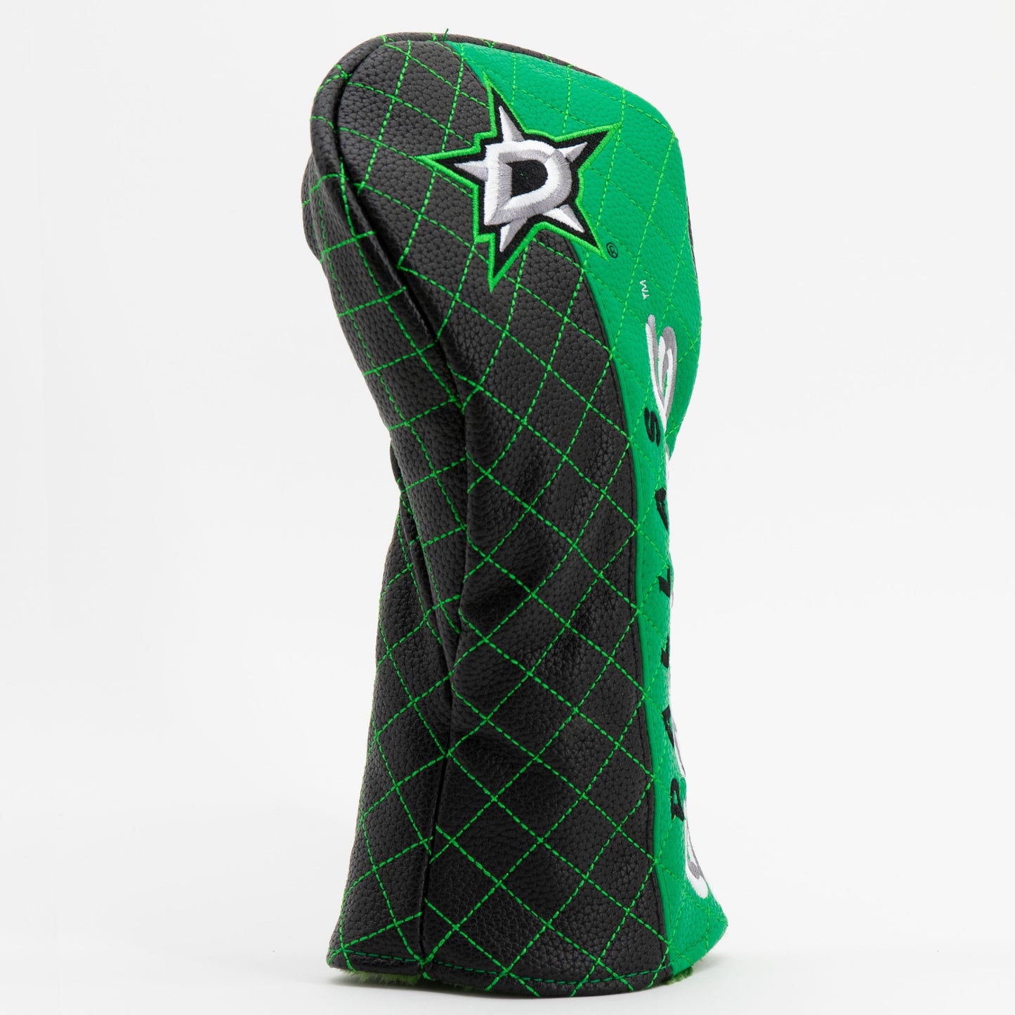 Dallas Stars split fairway quilted golf headcover alternate view