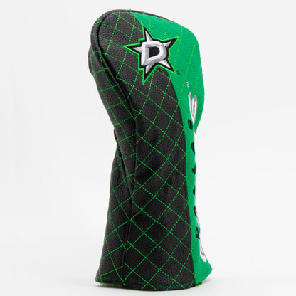 Dallas Stars split fairway quilted golf headcover alternate view