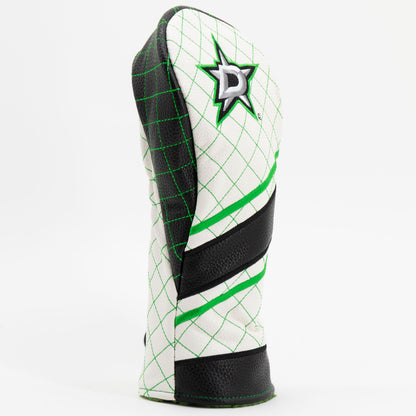 Dallas Stars Striped Fairway quilted headcover, angled view