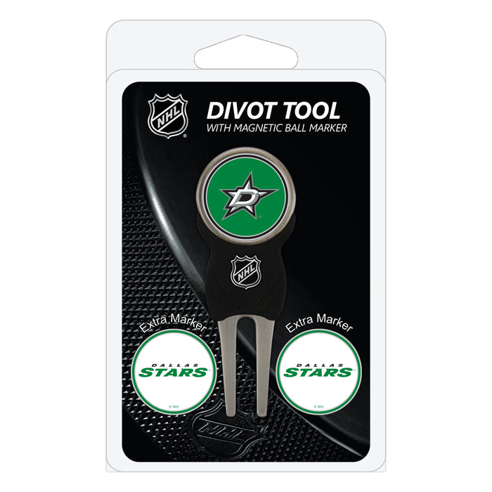 Dallas Stars divot repair tool and three ball markers