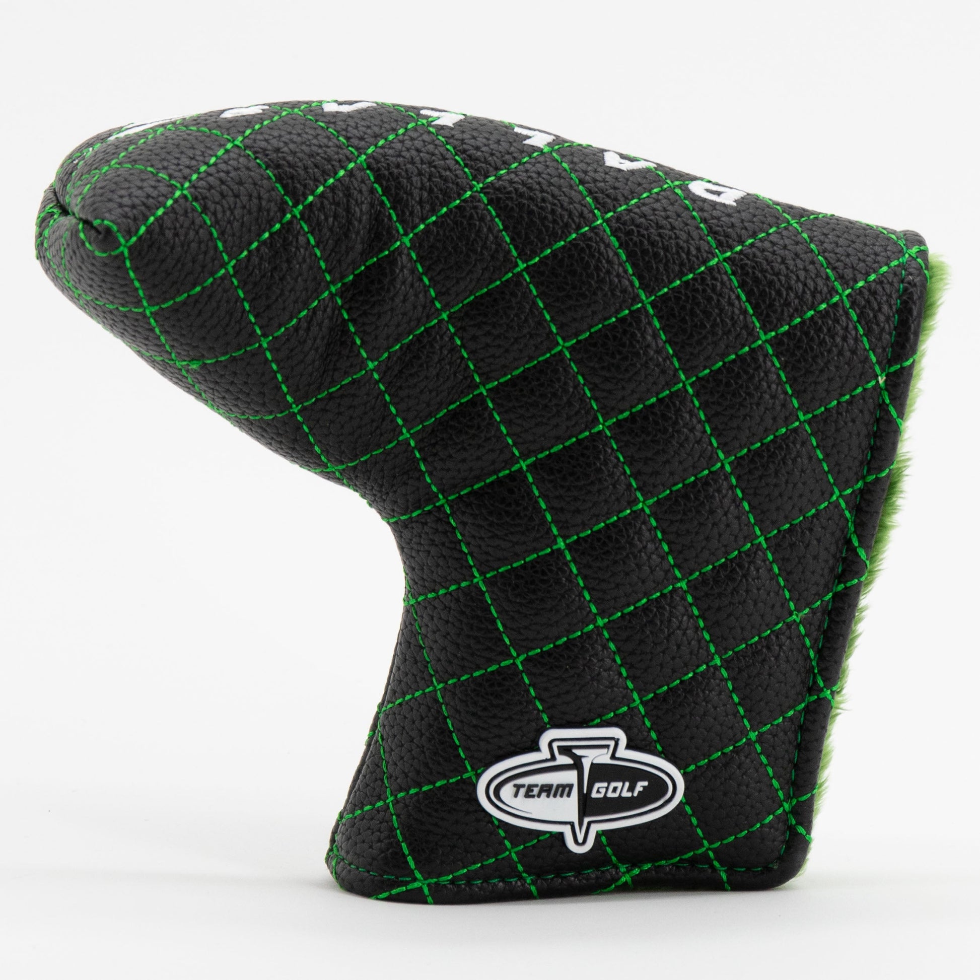 Dallas Stars solid blade putter quilted golf headcover alternate view
