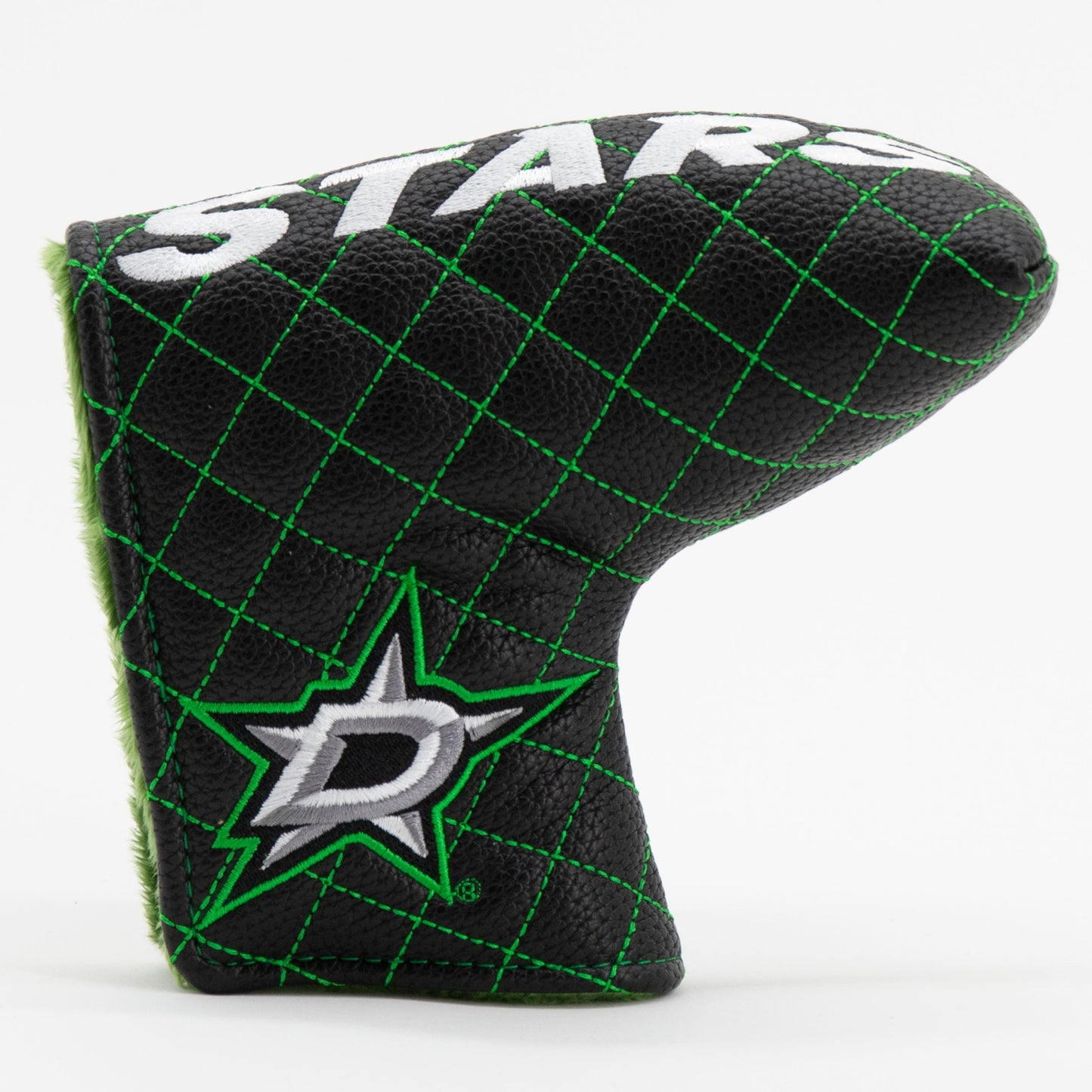 Dallas Stars solid blade putter quilted golf headcover