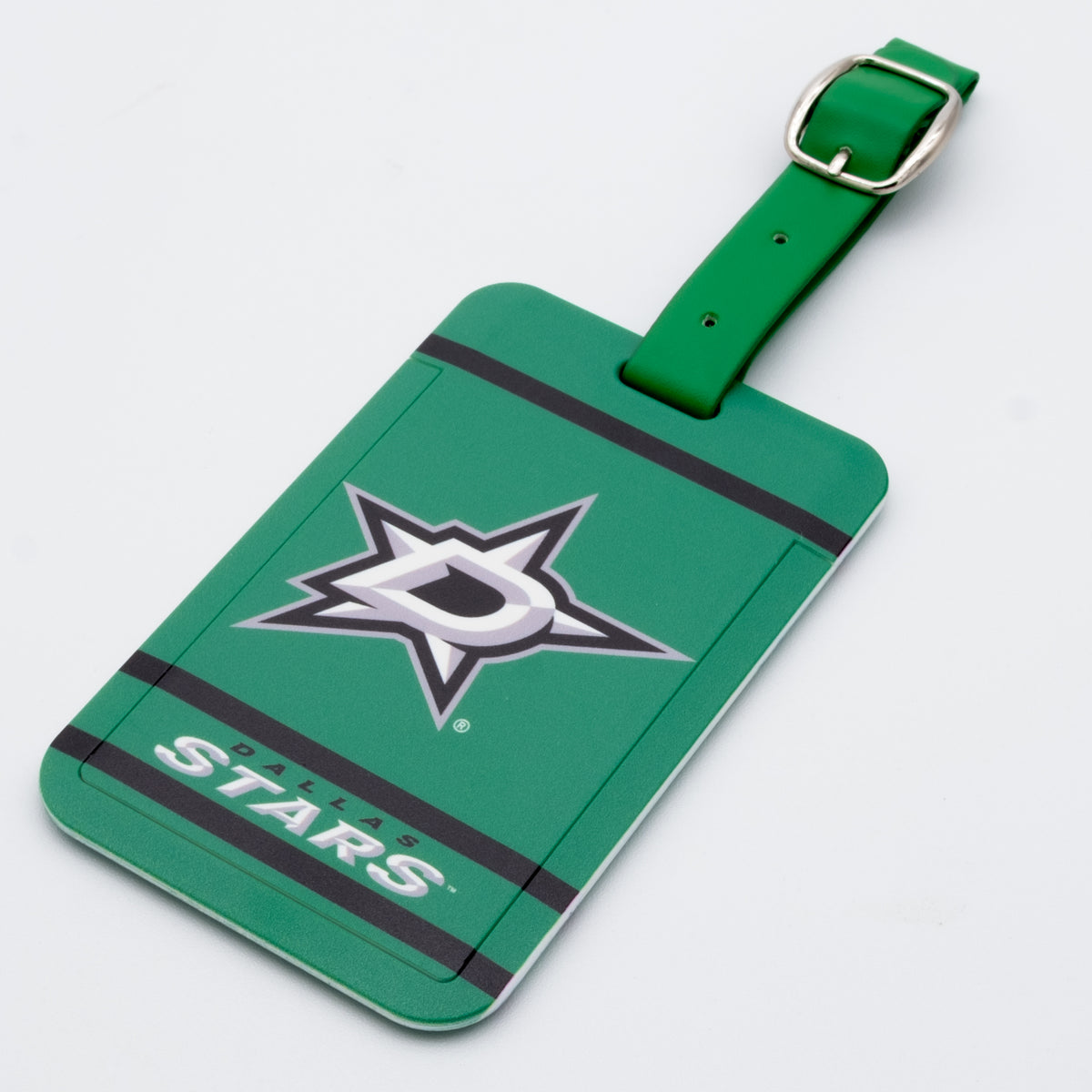 Dallas Stars plastic golf bag tag by Team Golf, product photo 1