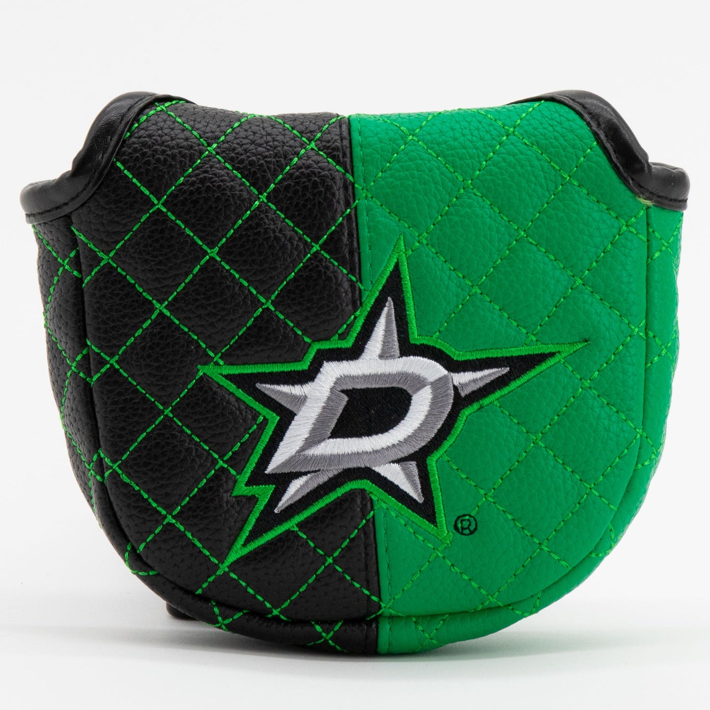 Dallas Stars split mallet putter quilted golf headcover