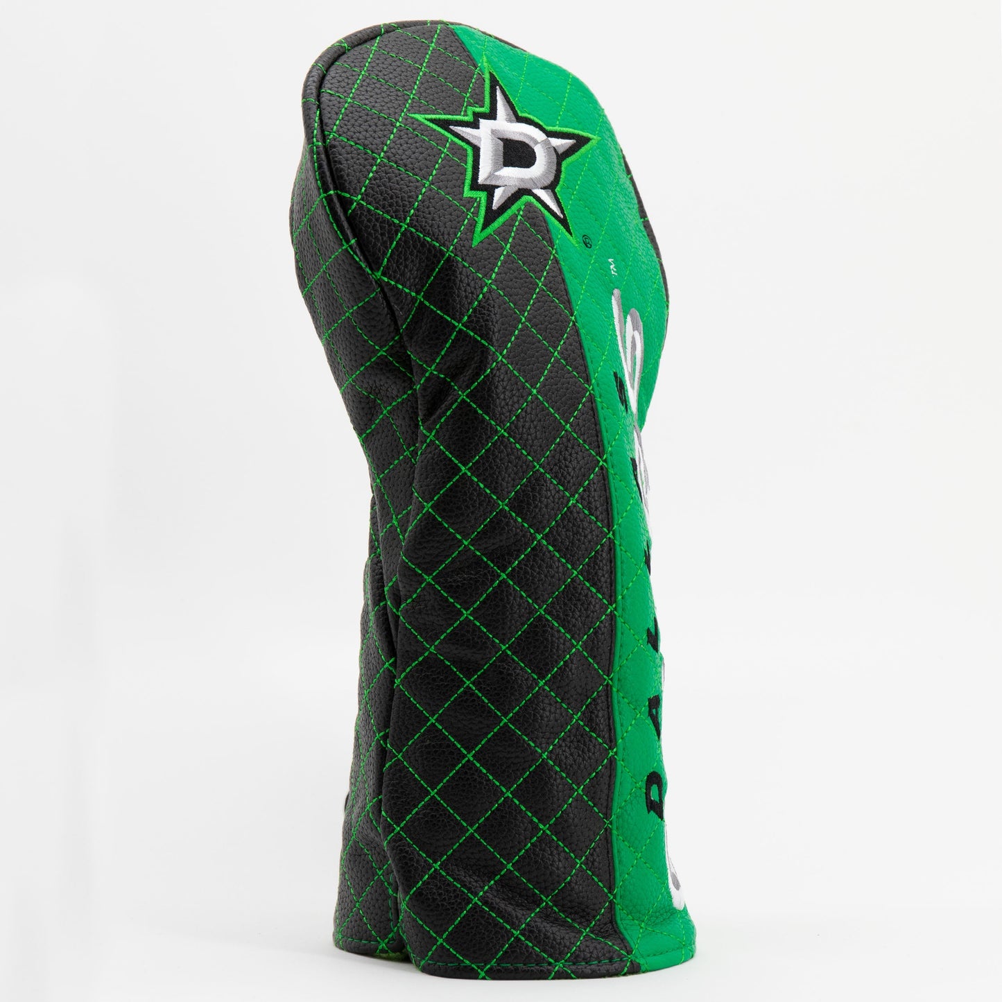 Dallas Stars split driver quilted golf headcover alternate view