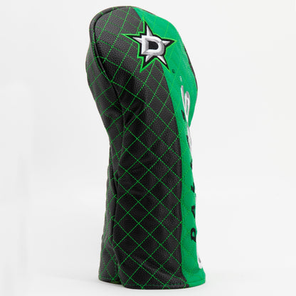 Dallas Stars split driver quilted golf headcover alternate view