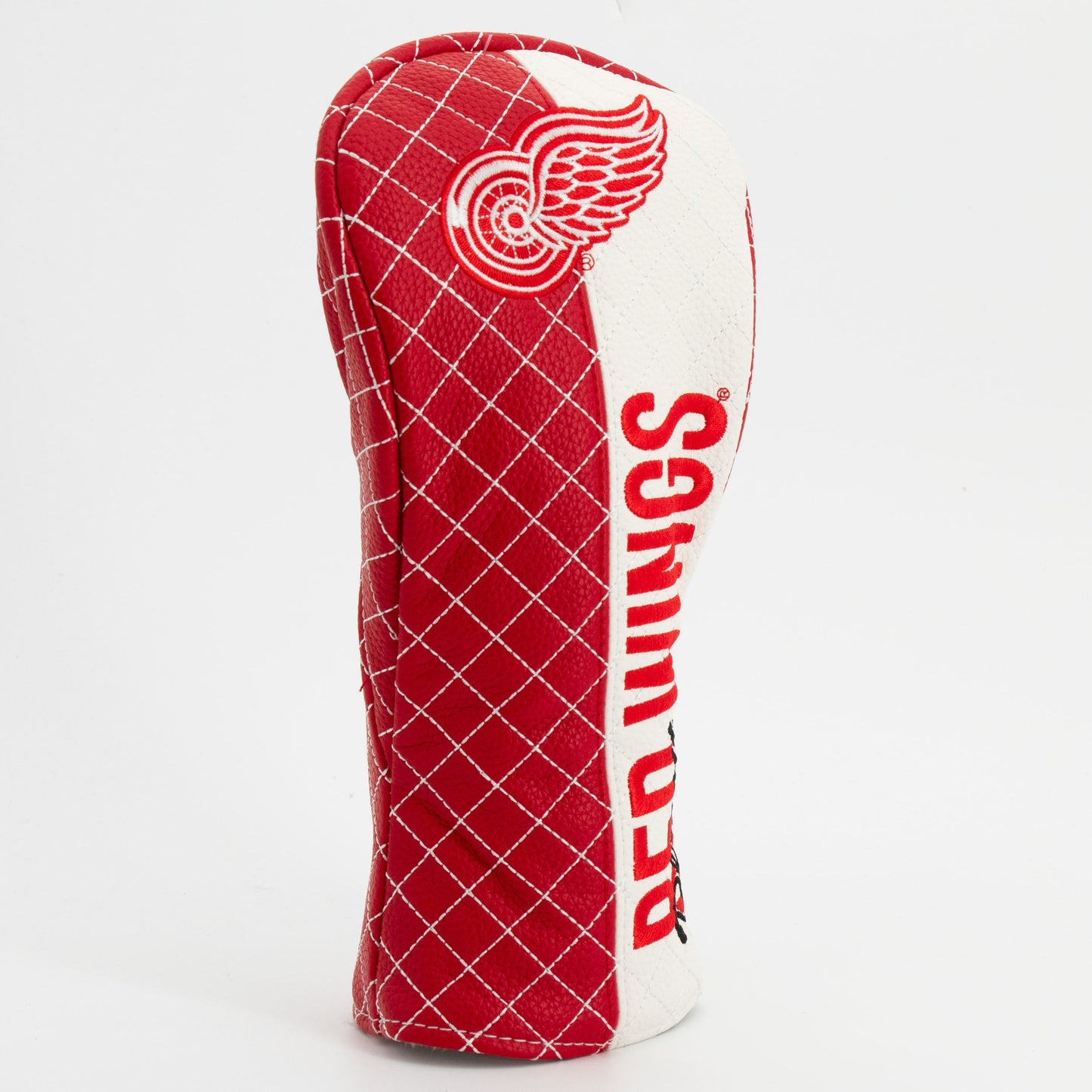 Detroit Red Wings split fairway quilted golf headcover alternate view