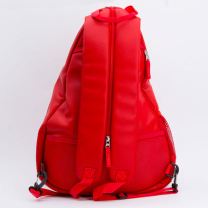 Detroit Red Wings PU leather backpack by Team Golf, view 2