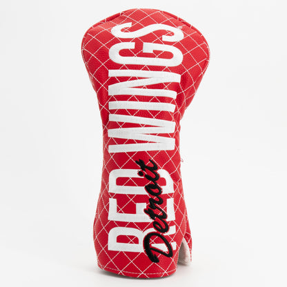 Detroit Red Wings solid driver quilted golf headcover