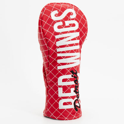 Detroit Red Wings solid fairway quilted golf headcover alternate view