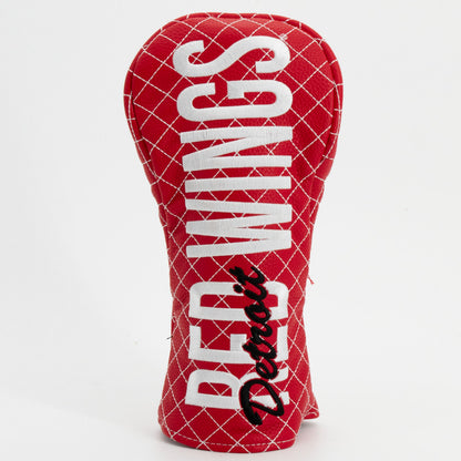 Detroit Red Wings solid fairway quilted golf headcover