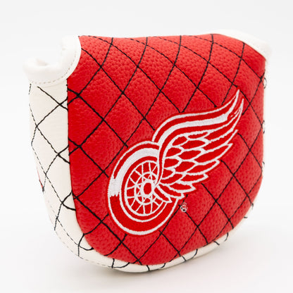 Detroit Red Wings solid mallet putter quilted golf headcover alternate view