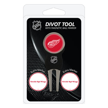 Detroit Red Wings Pitchgabel + 3 Ballmarker