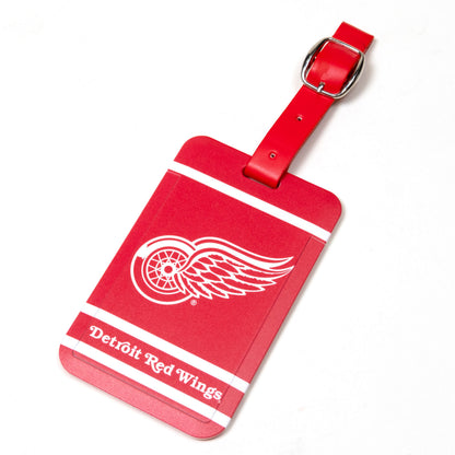 Detroit Red Wings plastic golf bag tag by Team Golf, product photo 1