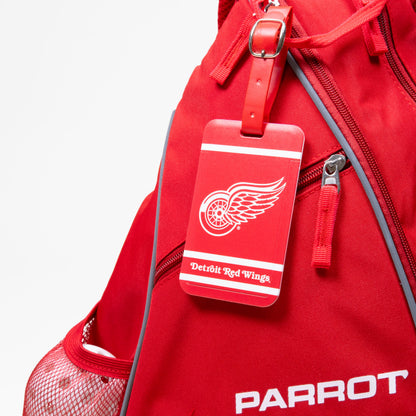 Detroit Red Wings plastic golf bag tag by Team Golf, product photo 3