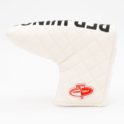 Detroit Red Wings split blade putter quilted golf headcover alternate view