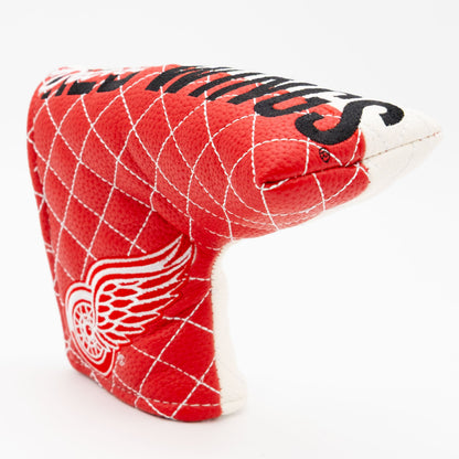 Detroit Red Wings split blade putter quilted golf headcover alternate view