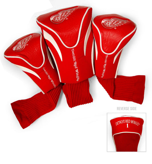Detroit Red Wings 3 Pack Contour Sock Headcovers - Club Rehab