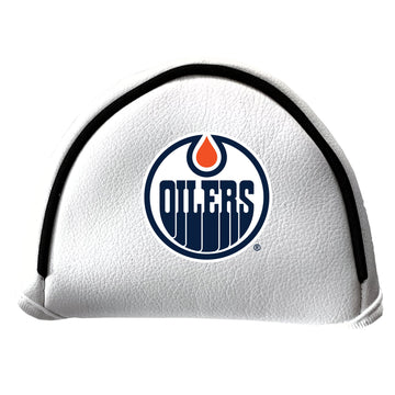Edmonton Oilers Vintage White Printed Mallet Putter Headcover