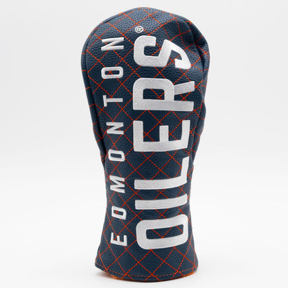 Edmonton Oilers Solid Fairway quilted headcover, front view