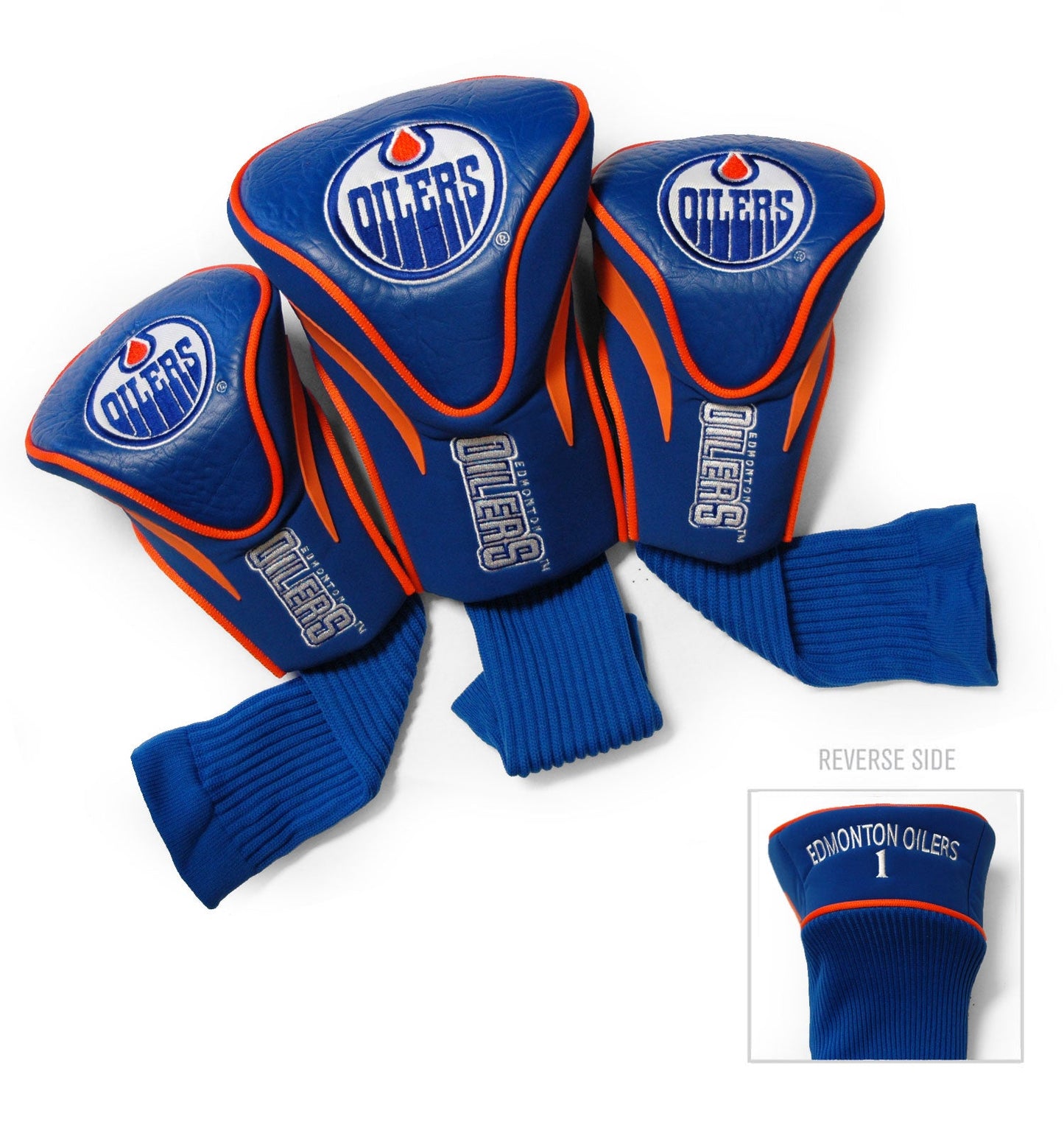 Edmonton Oilers 3 Pack Contour Sock Headcovers - Club Rehab