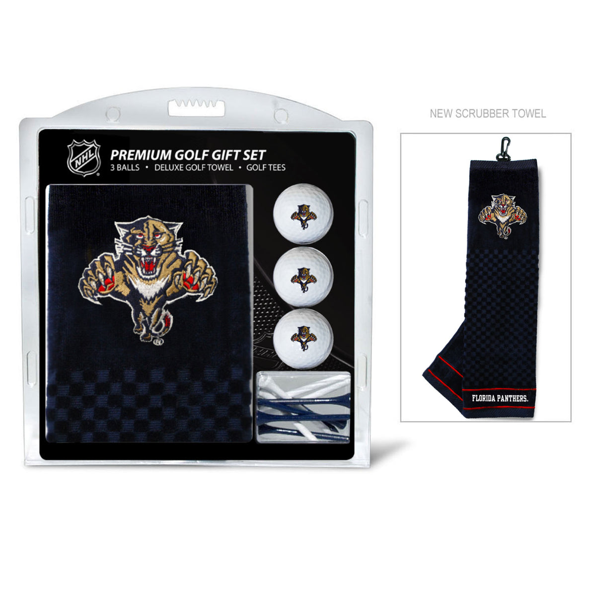 Florida Panthers Embroidered Towel Golf Gift Set