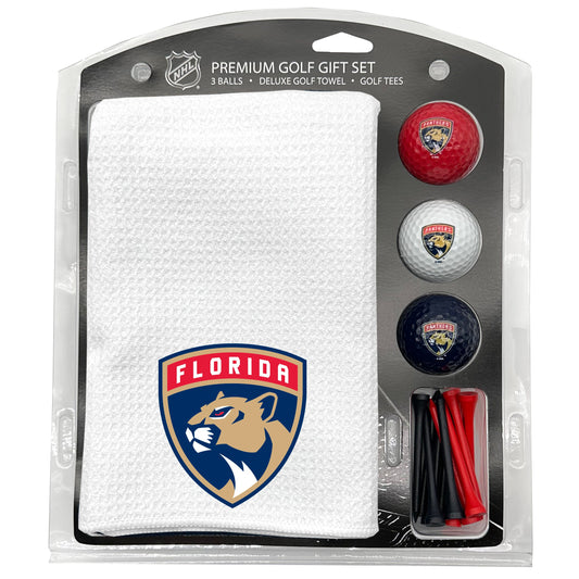 Florida Panthers White Microfiber Towel Golf Gift Set - Club Rehab