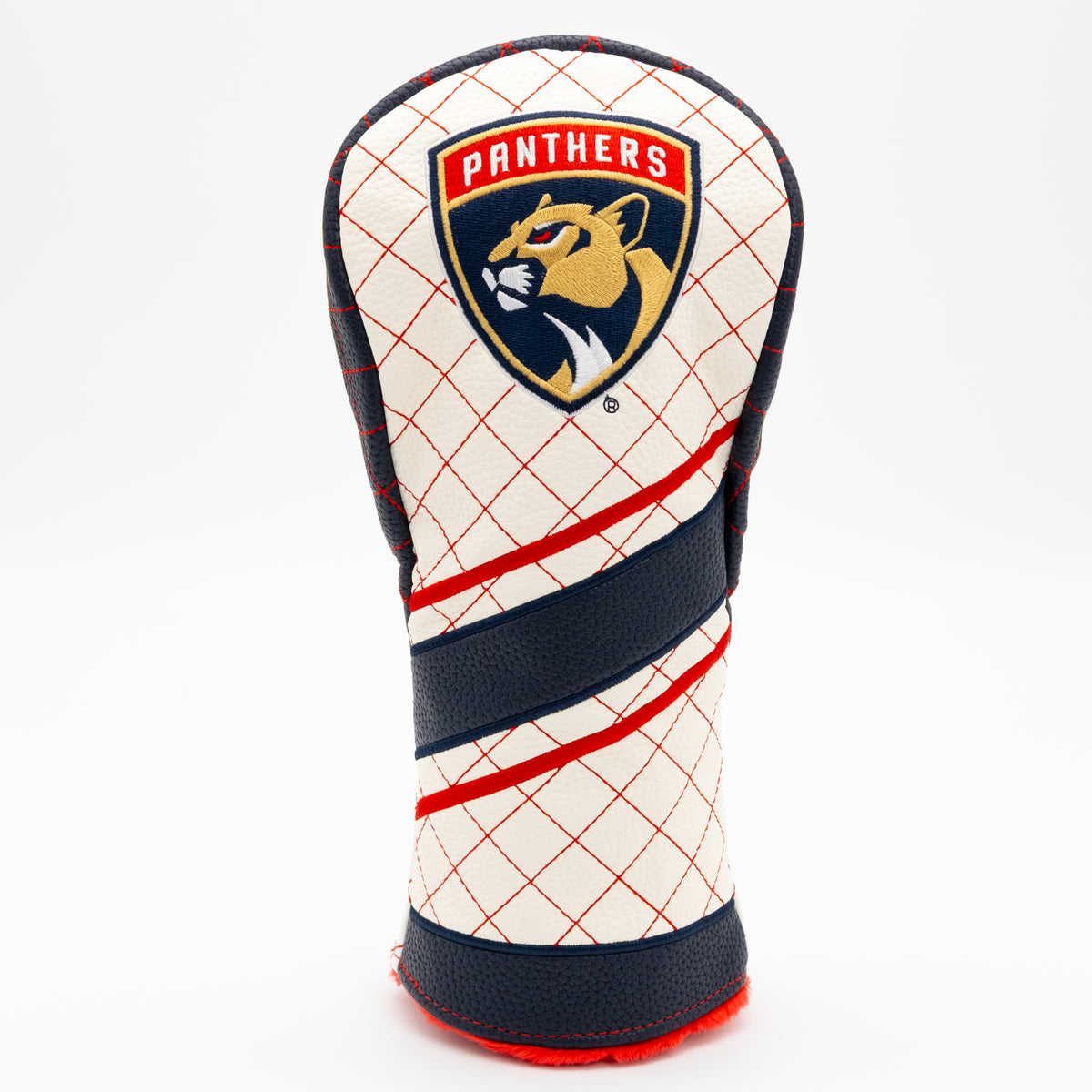 Florida Panthers Striped Fairway quilted headcover, front view