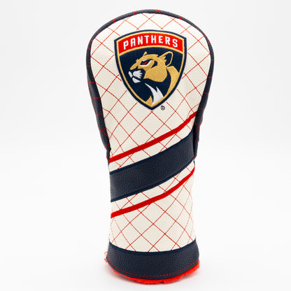 Florida Panthers Striped Fairway quilted headcover, front view
