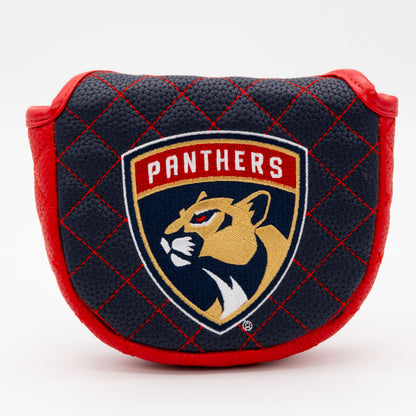 Florida Panthers Solid Mallet Putter quilted headcover, front view