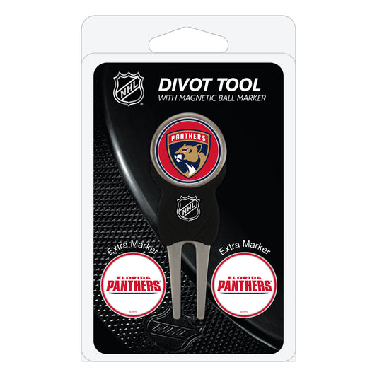 Florida Panthers divot repair tool and three ball markers