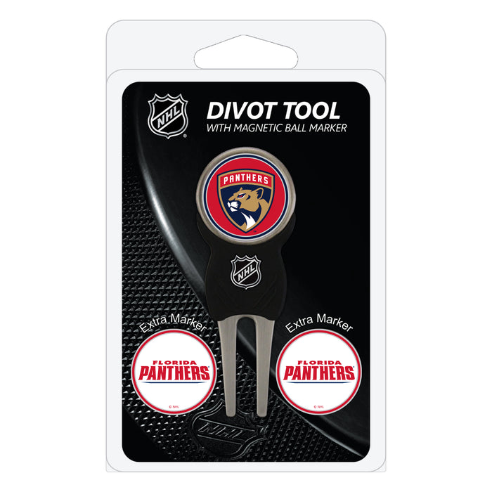 Florida Panthers divot repair tool and three ball markers